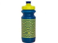 Фляга 0,6 Green Cycle STRIPES с большим соском, blue nipple/ yellow cap/ blue bottle