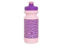 Фляга 0,6 Green Cycle STRIPES с большим соском, pink nipple/ purple cap/ pink bottle