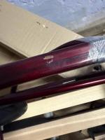 Санки-трансформер дитячі Патріот NEW 2025 колір: бордо (лак) ТМ Veloz  (ПОШКОДЖЕННЯ ЛКП НИЖНІ ПОЛОЗКИ)