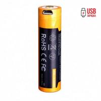 Акумулятор 18650 Fenix 2600 mAh ARB-L18-2600U micro usb зарядка